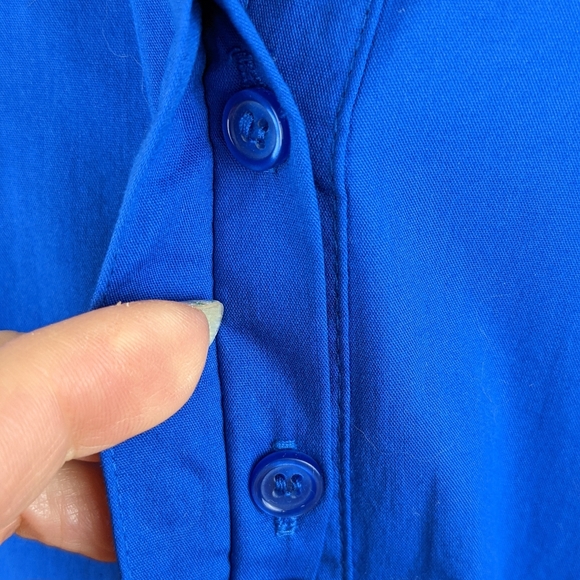 ☀️Apt 9 NWT pleated top Large blue - Picture 7 of 14